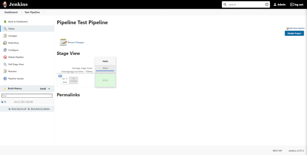 Pipeline stages getting executed.