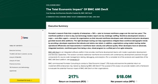 The Total Economic Impact™ Of BMC AMI DevX