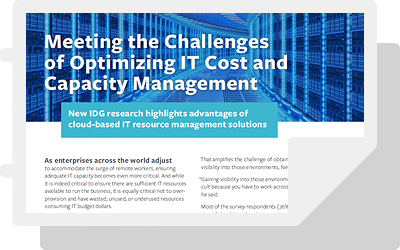 Meeting the Challenges of Optimizing IT Cost and Capacity Management
