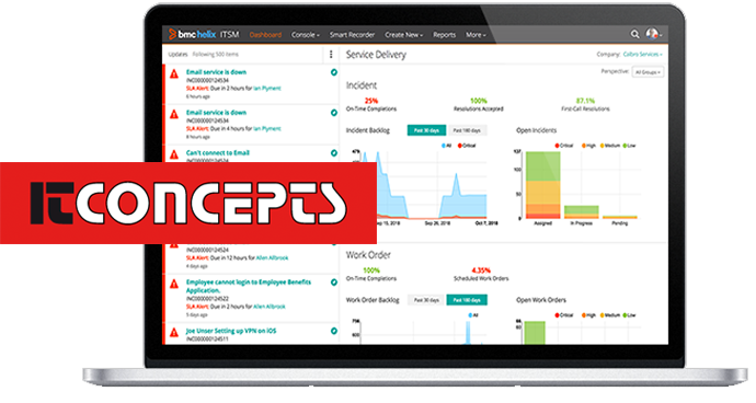 BMC helix ITSm trial partner ITConcepts