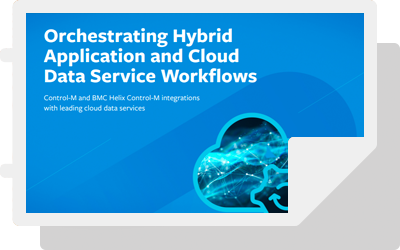 Orchestrating Hybrid Application and Cloud Data Service Workflows