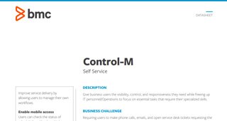 Control-M Self Service