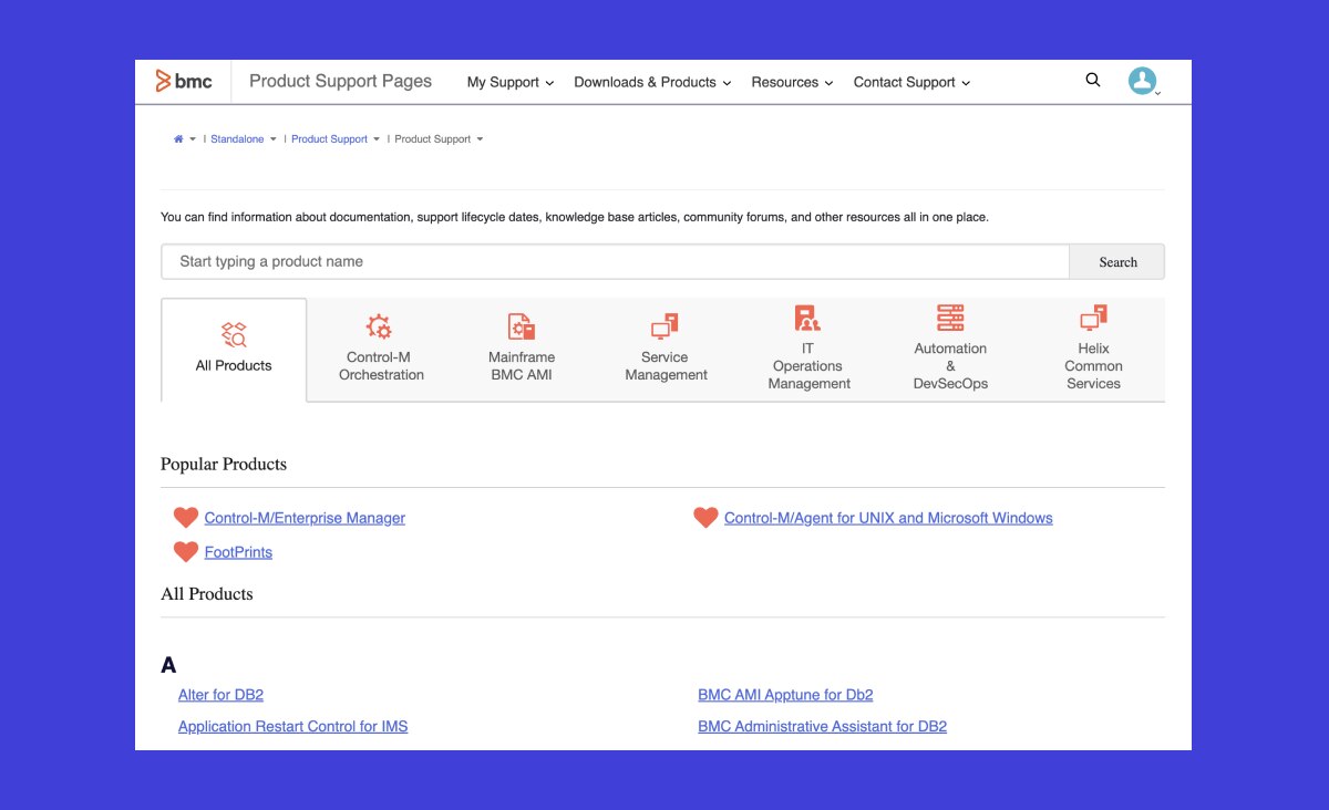 BMC Support Information