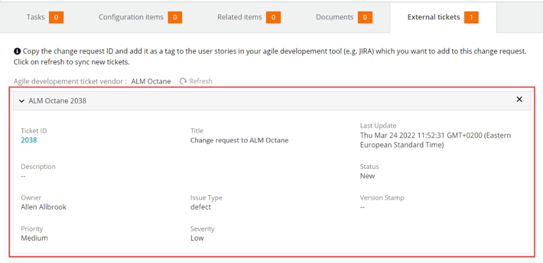  Synchronize change requests with ALM Octane entities via BMC Helix iPaaS