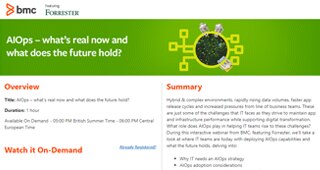 AIOps – What's Real Now and What Does the Future Hold ?