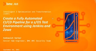 Video: Create a Fully Automated CI/CD Pipeline for a z/OS Test Environment Using Jenkins and Zowe