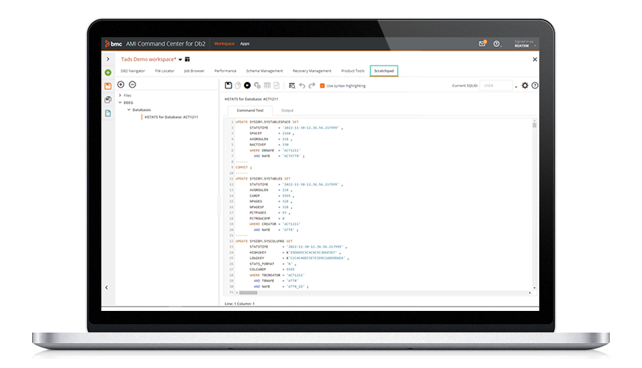 BMC AMI Command Center for Db2