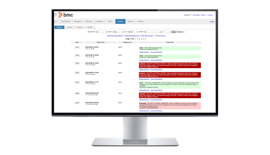 BMC Helix integration to alert and create tickets for responders