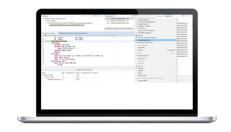 Easily create automated virtualized tests from your debugging session